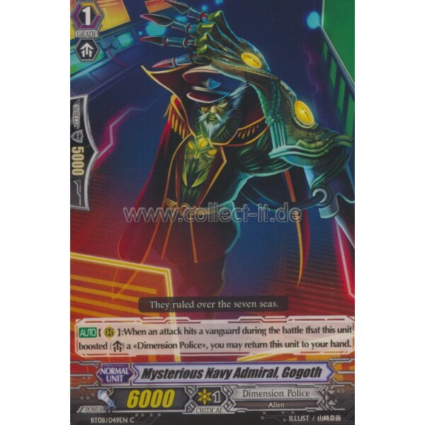 BT08/049 - Mysterious Navy Admiral, Gogoth