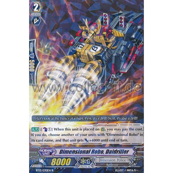 BT13/030 Dimensional Robo, Daidriller