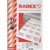 Radex - Universal Etiketten für Ink Jet Laser...