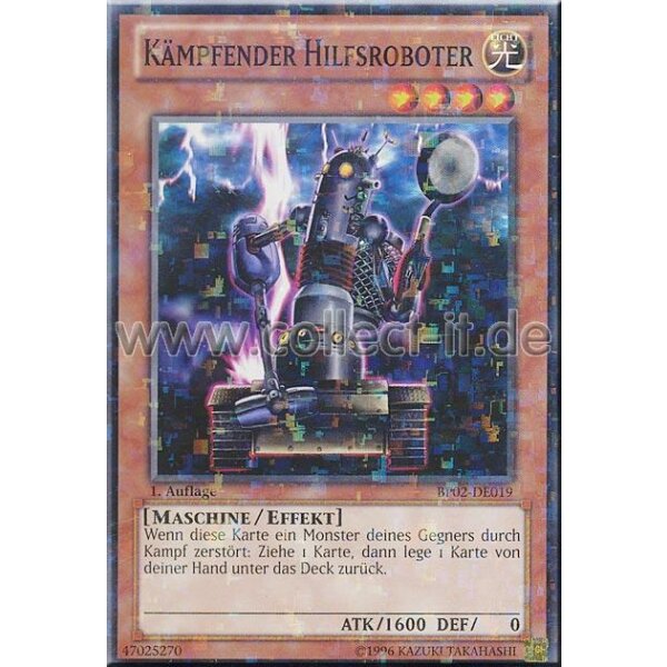 BP02-DE019 Kämpfender Hilfsroboter - Mosaic Rare