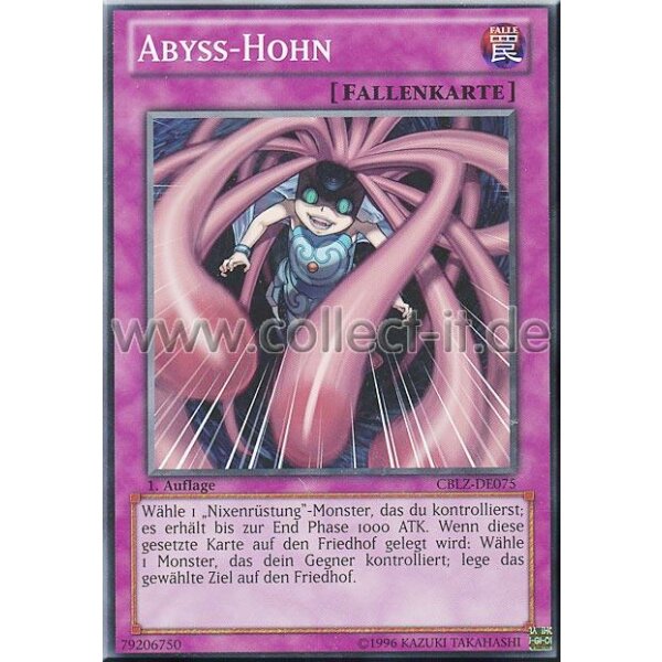 CBLZ-DE075 Abyss-Hohn - 1. Auflage